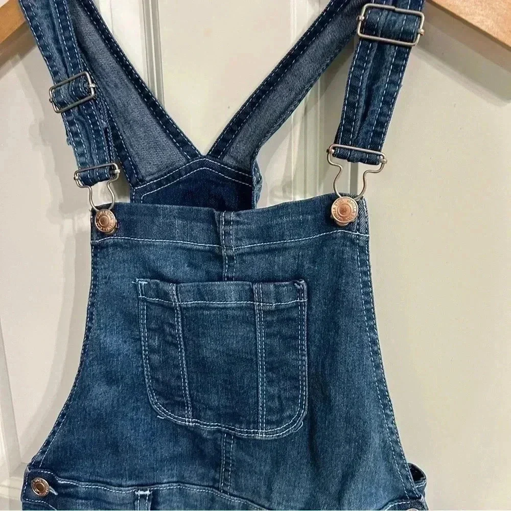 GUC Vanilla Star Girls denim overall dress. Size 12 big kid.One tiny paint stain
